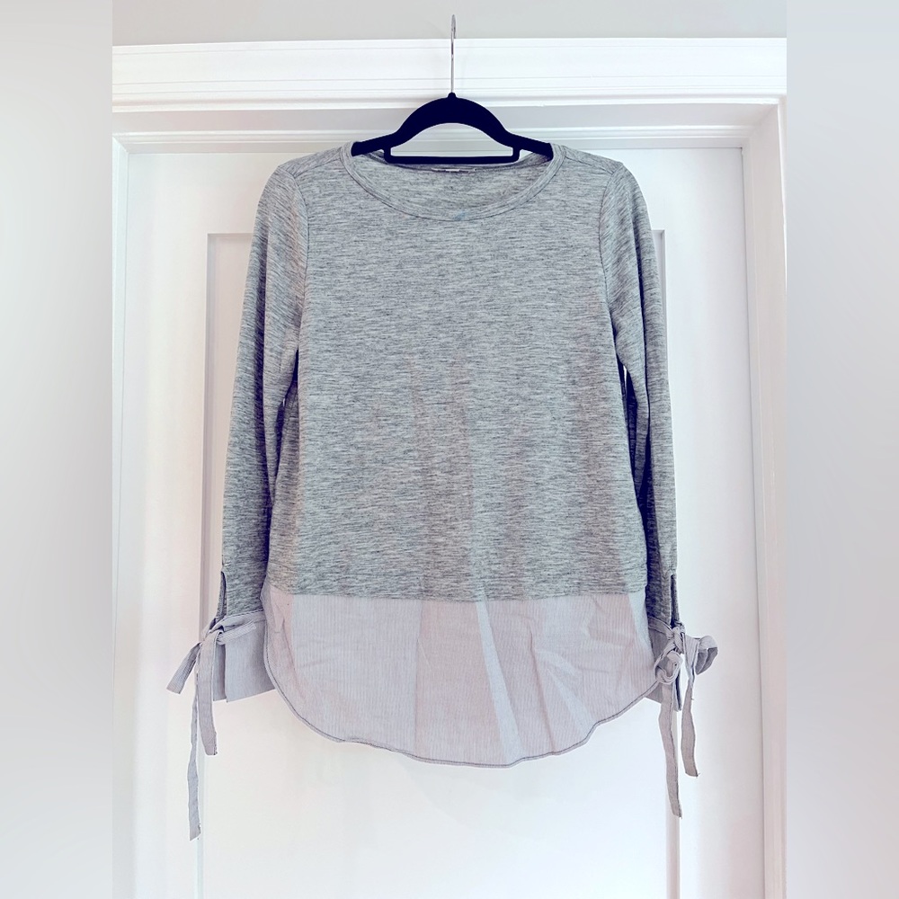 Grey LOFT blouse